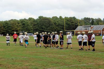 Old Colony Football
The Old Colony football team is off to its best start in years, even after last week’s loss to Upper Cape. Head Coach Bryce Guilbeault said his team plays hard every down, and he expects big things from them. “I think this is the best team since I’ve been at Old Colony. This is the most talented team we’ve had.” Photo by Nick Walecka.
