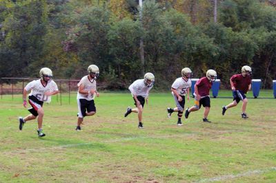 Old Colony Football
The Old Colony football team is off to its best start in years, even after last week’s loss to Upper Cape. Head Coach Bryce Guilbeault said his team plays hard every down, and he expects big things from them. “I think this is the best team since I’ve been at Old Colony. This is the most talented team we’ve had.” Photo by Nick Walecka.
