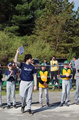 Opening Day of Old Rochester Youth Baseball
Opening Day of Old Rochester Youth Baseball brought out the crowds to hail the march from the Dexter Lane fields over to Gifford Park for ceremonies, including recognition for 12-year-old players entering their final year of little league. Photos by Mick Colageo
