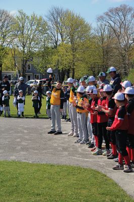 Opening Day of Old Rochester Youth Baseball
Opening Day of Old Rochester Youth Baseball brought out the crowds to hail the march from the Dexter Lane fields over to Gifford Park for ceremonies, including recognition for 12-year-old players entering their final year of little league. Photos by Mick Colageo
