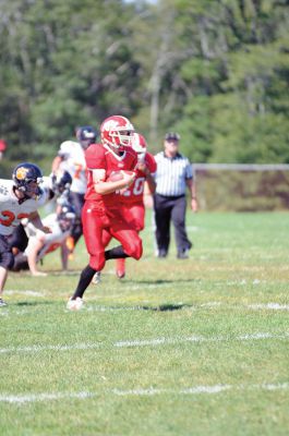 ORR Football
Old Rochester Regional beat Lee High 21-7 last weekend in its season opener. The Bulldog defense held Lee to 77 total yards. Photo by Felix Perez. 
