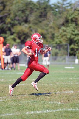 ORR Football
Old Rochester Regional beat Lee High 21-7 last weekend in its season opener. The Bulldog defense held Lee to 77 total yards. Photo by Felix Perez. 
