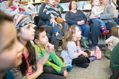 Take Your Child to the Library Day
The Plumb Library in Rochester participated in the national “Take Your Child to the Library Day” on Saturday, February 6. Encore Entertainment, Mr. Vinnie from The Toe Jam Puppet Band, and “Professor Trelawney” greeted kids and their families during the event that Children’s Librarian Lisa Fuller said was all about raising “library awareness.” Photos by Colin Veitch
