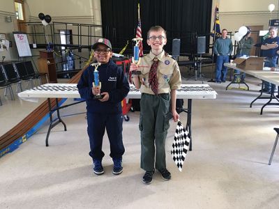 Pinewood Derby
Cub Scout Pack 53 of Mattapoisett had their annual Pinewood Derby on Saturday, March 4, at the Mattapoisett Congregational Church Hall. The top three racers will move onto the regional race that will be held in Rochester on March 18. Photos courtesy of Mike Eaton
