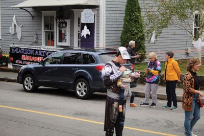 Halloween Parade
The streets of Marion were flooded with Halloween Parade participants and attendees, as members of the Sippican Elementary School Band helped the “witches” of the Marion Art Center lead a procession that began at the Music Hall and went down Front Street, up Main Street past the Elizabeth Taber statue and onto Spring Street, where children were met at Town House by staff members handing out candy for the kids. Photos by Mick Colageo
