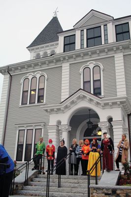 Halloween Parade
The streets of Marion were flooded with Halloween Parade participants and attendees, as members of the Sippican Elementary School Band helped the “witches” of the Marion Art Center lead a procession that began at the Music Hall and went down Front Street, up Main Street past the Elizabeth Taber statue and onto Spring Street, where children were met at Town House by staff members handing out candy for the kids. Photos by Mick Colageo
