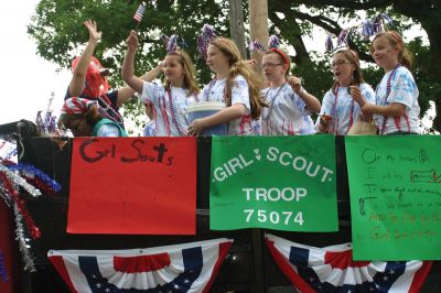 4th of July Parade
Marion celebrated the country's birthday in style with their annual Benjamin Cushing VFW Post 2425 Independence Day parade on July 4, 2011. The winner of "Best in Parade" were the Girl Scouts, who won $100 for their parade float. Photos by Joan Hartnett-Barry.
