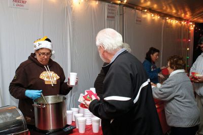 Holiday In The Park
Almost two dozen local businesses and eateries participated in Holiday In The Park in Mattapoisett.  Guests enjoyed free samples of local delicacies as a way for the community's restaurants to say thanks to their patrons.  Photo by Eric Tripoli.
