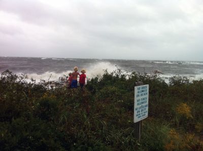 Hurricane Irene
Irene makes landfall on Hollywoods Beach on August 28, 2011. Photo by Peter Newton.
