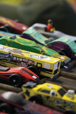 Pinewood Derby
Cub Scouts Pack 30 held its annual Pinewood Derby on Saturday, January 13 at Rochester Memorial School. The pinewood derby is a tradition that was started back in 1963 in Manhattan Beach, California and persists to this day. In addition to placing as the fastest cars, the scouts’ cars are also awarded for design and creativity. Photos by Jean Perry
