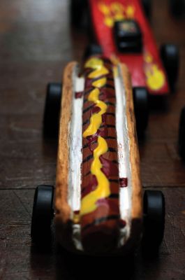 Pinewood Derby Time
Marion Cub Scout Troop #32 had its annual Pinewood Derby on February 8 at the Marion Congregational Church. Scouts assembled and designed their wooden racecars hoping to come in first place or win a prize for most original car or coolest car. Photos by Felix Perez
