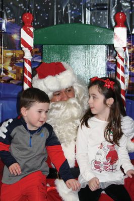 Pizza with Santa
It’s never Christmas in Marion until you’ve sat on Santa’s lap followed by a slice of pizza. Sunday was the annual Pizza with Santa, hosted by the Marion Police Brotherhood. Guests brought donated toys for families in need and enjoyed a hot slice of pizza with the man of the hour. Photos by Jean Perry 
