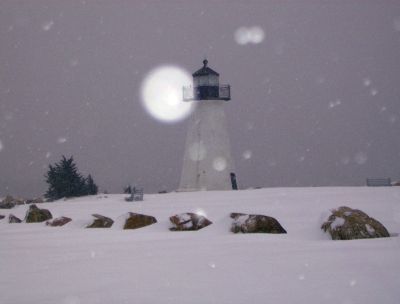 Winter Wonderland
Snow is never a nuisance when its falling. Reader Laurie Plante sent pictures of Mattapoisetts first real snowfall on December 20, 2009. Photo by Jerry Plante.
