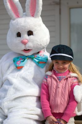 Rabbit Season!
Emily Reardon enjoys time with the Easter Bunny at Plumb Corner Mall's Easter egg hunt in Rochester on Saturday April 16, 2011. Photo by Felix Perez. April 21, 2011 edition
