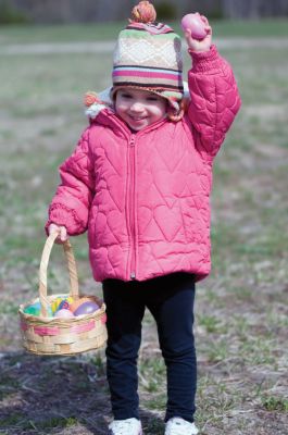 Egg Hunt!
Sophie Bozzo shows off a treasure at Plumb Corner Mall's Easter egg hunt in Rochester on Saturday April 16, 2011. Photo by Felix Perez.
