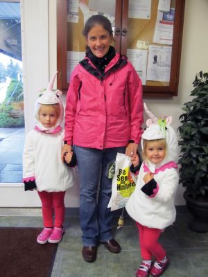 Rochester Halloween
Magical unicorns Elizabeth and Caroline Houdellette had some fun at the October 29, 2011 Plumb Corner Halloween party. Photo by Shawn Sweet.
