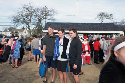 14th Annual Christmas Day Swim
The Helping Hands and Hooves 14th Annual Christmas Day Swim got a helping hand from the unseasonably warm weather, drawing in roughly 80 participants who took the polar plunge to support the organization’s therapeutic horseback riding program for adults with special needs. Photos by Colin Veitch
