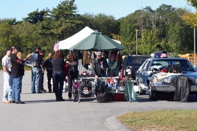 Poker Run
Motorcyclists gathered Sunday morning, September 20, in the parking lot of ORR to ride in the third annual Poker Run for Alex Pateakos. Alex is a five-year-old Marion boy who suffers from Spinal Muscular Atrophy. Money raised by the poker run will benefit Alex, and Families of SMA, a group that helps families like the Pateakos live their lives as close to normal as possible. The Poker Run covered 65 miles and ran through Lakeville, Carver, East Wareham, and back to ORR. Photo by Anne O'Brien-Kakley
