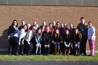 No Shave November
Time was up for five Rochester police officers participating in the department’s 2nd annual No Shave November who said farewell to their beards and goatees as cosmetology students at Old Colony treated the officers to a shave on December 1. Photos by Jean Perry
