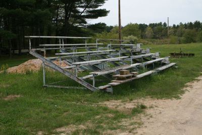 Rochester Country Fair Prep
The town of Rochester recently granted the Rochester Country Fair Committee with a new plot of land to hold the event.  Committee member David Souza has been working hard with a set of volunteers to make sure the land is ready for the event, which will be held in August.  Photo by Katy Fitzpatrick. 
