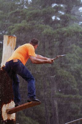 The Sun Will Come Out … Tomorrow 
Friday was a washout at the Rochester Country Fair, but the rain didn’t dampen the fun for those who braved the elements. Photos by Jean Perry
