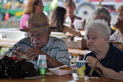 Farmers, Families, Fiddles 
Along with the sun on Saturday came the crowds to the Rochester Country Fair. Kid’s activities that were canceled on Friday resumed on Saturday under a blue sky. Photos by Jonathan Comey
