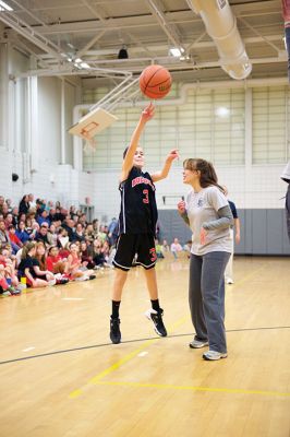 RMS Students vs Staff Basketball Game
The staff at Rochester Memorial School beat the students again for the 15th year in a row during the annual RMS students versus staff basketball game on January 22. The Friday night event attracted a gymnasium full of spectators who witnessed the staff’s 83-72 win over the students. Photos by Colin Veitch
