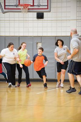 RMS Students vs Staff Basketball Game
The staff at Rochester Memorial School beat the students again for the 15th year in a row during the annual RMS students versus staff basketball game on January 22. The Friday night event attracted a gymnasium full of spectators who witnessed the staff’s 83-72 win over the students. Photos by Colin Veitch
