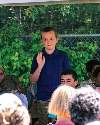 Rochester Memorial School Graduation
Grade 6 students at Rochester Memorial School showed their parents many signs of their education as the school and their families gathered on June 18 to celebrate their promotion to middle school.  Photo by Ryan Feeney
