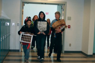 RMS Expansion
Rochester Memorial School students received their biggest present after the holidays. On January 4, 2011, students took their seats in the schools new 11,000 square foot addition and school wing for the first time. The $26.5 million construction and renovation project will be completed by the fall. Photos by Laura Pedulli.
