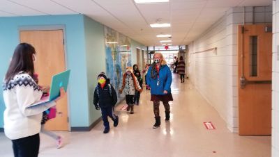 Rochester Memorial School
Rochester Memorial School held their first day of full, in-school attendance for Grades K-2 last week. Photos courtesy Erin O. Bednarczyk
