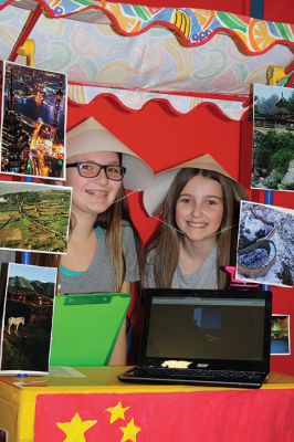 Asian Market
RMS sixth-grade students of Danni Kleiman and James Sullivan participated in the school’s very first “Asian Market” on Friday, December 9, as a way to learn about bartering and commerce. Students representing a host of different countries set up their stands to sell goods such as oil, cotton, sugar, produce, and livestock. Photos by Jean Perry
