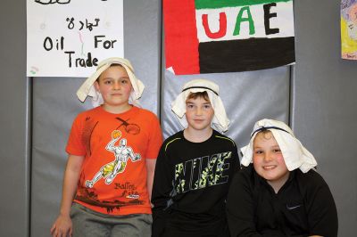 Asian Market
RMS sixth-grade students of Danni Kleiman and James Sullivan participated in the school’s very first “Asian Market” on Friday, December 9, as a way to learn about bartering and commerce. Students representing a host of different countries set up their stands to sell goods such as oil, cotton, sugar, produce, and livestock. Photos by Jean Perry
