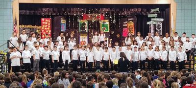 All Aboard for Broadway
The Rochester Memorial School 4th grade concert “All Aboard for Broadway” featured a variety of songs from nine different musicals, such as The Music Man, The King and I, Wicked, Grease, and The Lion King. “The students worked hard and I'm extremely proud of them all!" says Susan Audette, RMS Choral Music Teacher. Photo credit: ORR Staff
