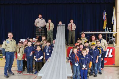 Pinewood Derby
Rochester Cub Scouts Pack 30 held its annual Pinewood Derby on January 21 at RMS. Photos by Colin Veitch
