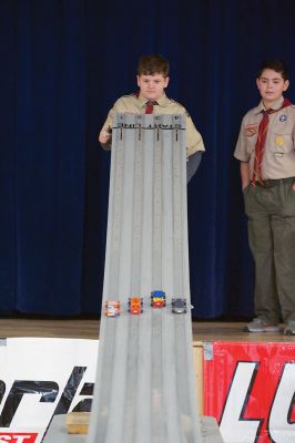 Pinewood Derby
Rochester Cub Scouts Pack 30 held its annual Pinewood Derby on January 21 at RMS. Photos by Colin Veitch
