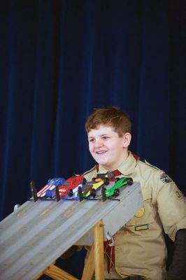 Pinewood Derby
Rochester Cub Scouts Pack 30 held its annual Pinewood Derby on January 21 at RMS. Photos by Colin Veitch
