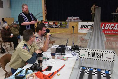 Pinewood Derby
Rochester Cub Scouts Pack 30 held its annual Pinewood Derby on January 21 at RMS. Photos by Colin Veitch
