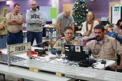 Pinewood Derby
Rochester Cub Scouts Pack 30 held its annual Pinewood Derby on January 21 at RMS. Photos by Colin Veitch
