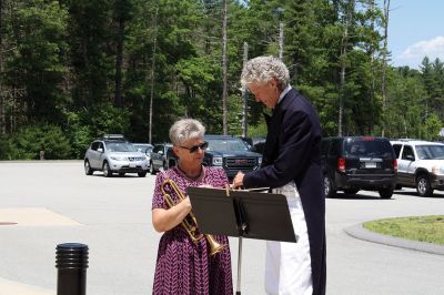 Fare Thee Well
Danni Kleimann led the school staff one last time on Wednesday, June 21, for the annual RMS student send-off. This year, the day marked Kleimann’s last day at RMS as she is retiring after 31 years. Kleimann is best known for directing the Shakespeare plays at RMS and for orchestrating the student send-off every summer. Kleimann passed her baton on to sixth grade teacher Tracy Forns to carry out the traditions. Photos by Jean Perry
