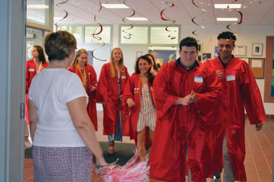 RMS Class of 2012
Rochester Memorial School welcomed back its RMS Class of 2012, with young students lining the halls to watch the big kids pass through one last time as students. Photos by Jean Perry
