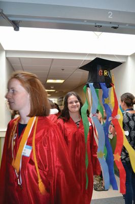 RMS Class of 2012
Rochester Memorial School welcomed back its RMS Class of 2012, with young students lining the halls to watch the big kids pass through one last time as students. Photos by Jean Perry
