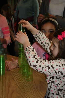 RMS STEAM Night
Rochester Memorial School hosted a STEAM night (Science, Technology, Engineering, Arts, Mathematics) on Thursday, March 30, in the RMS library. Students and parents enjoyed various hands-on stations featuring materials such as wooden sticks, clips, and plastic straws for engineering and building, as well as technology stations using “ozobots” to explore robotics. Photos by Jean Perry
