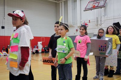 Vocabulary Day 
It was Vocabulary Day at Rochester Memorial School on March 15, which means the 4th-graders were a living, breathing dictionary as they paraded the halls dressed as a new vocabulary word they chose to learn and personify! Photos by Jean Perry
