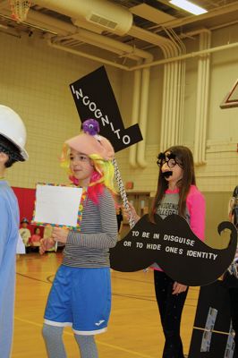 Vocabulary Day 
It was Vocabulary Day at Rochester Memorial School on March 15, which means the 4th-graders were a living, breathing dictionary as they paraded the halls dressed as a new vocabulary word they chose to learn and personify! Photos by Jean Perry
