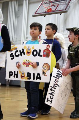 Vocabulary Day 
It was Vocabulary Day at Rochester Memorial School on March 15, which means the 4th-graders were a living, breathing dictionary as they paraded the halls dressed as a new vocabulary word they chose to learn and personify! Photos by Jean Perry
