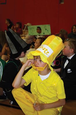 Vocabulary Day Parade
A living, breathing, (and giggling) dictionary of vocabulary words displayed their intellect and imagination at Rochester Memorial School during its first annual Vocabulary Day Parade on April 4. Photo by Jean Perry
