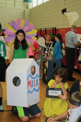 Vocabulary Day Parade
A living, breathing, (and giggling) dictionary of vocabulary words displayed their intellect and imagination at Rochester Memorial School during its first annual Vocabulary Day Parade on April 4. Photo by Jean Perry
