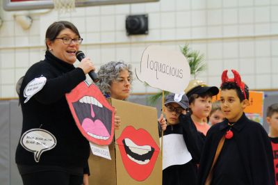 Vocabulary Day Parade
The third and fourth graders at RMS transformed the school into one collective living, breathing dictionary last Friday, February 16, for the annual Vocabulary Day parade. Students chose a word and personified it in costume for the rest of the school, and this year for parents as well. Photos by Jean Perry
