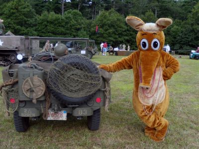 Aardvark at the Fair
The Wanderer's aardvark visited the Rochester Country Fair on August 22, 2009 and took some time to see the sights and pose with some visitors.
